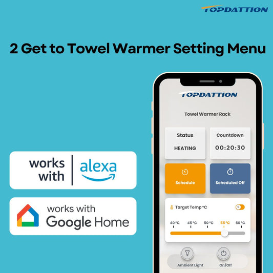 Experience Unmatched Comfort with the TOPDATTION WiFi and Bluetooth Enabled Electric Towel Warmer