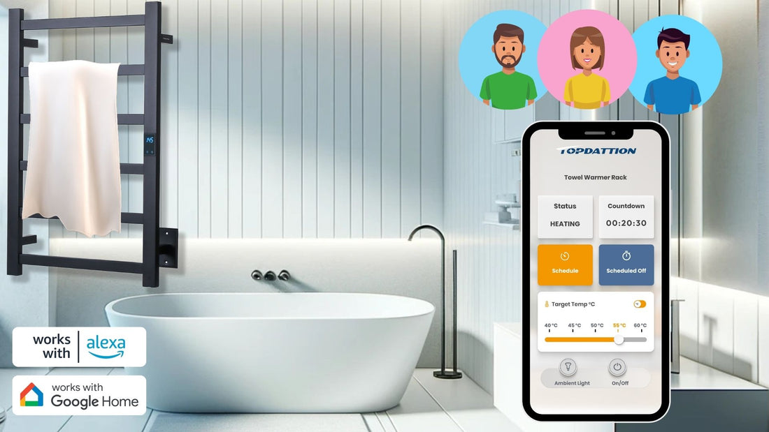 Discover the Future of Comfort: TOPDATTION  Smart Control Electric Towel Warmer